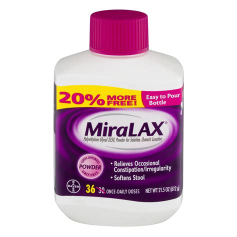 polyethylene glycol 3350 vs miralax